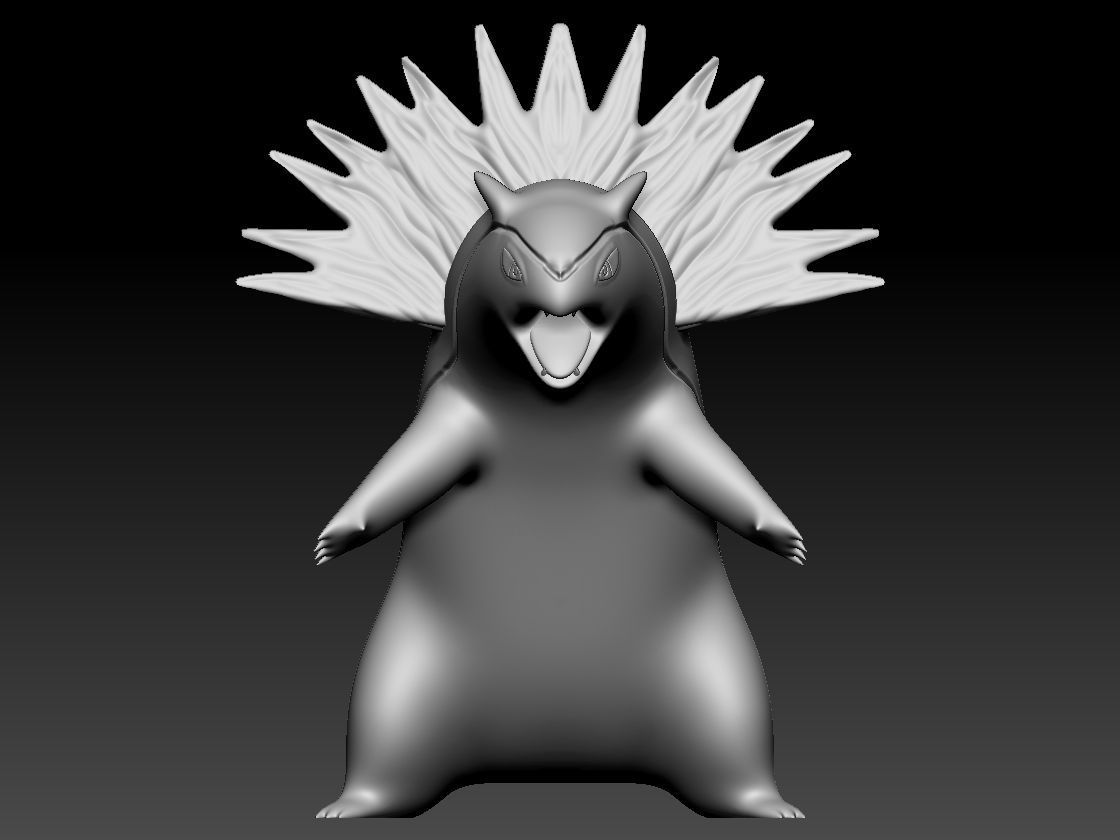 Typhlosion 3D print model_2
