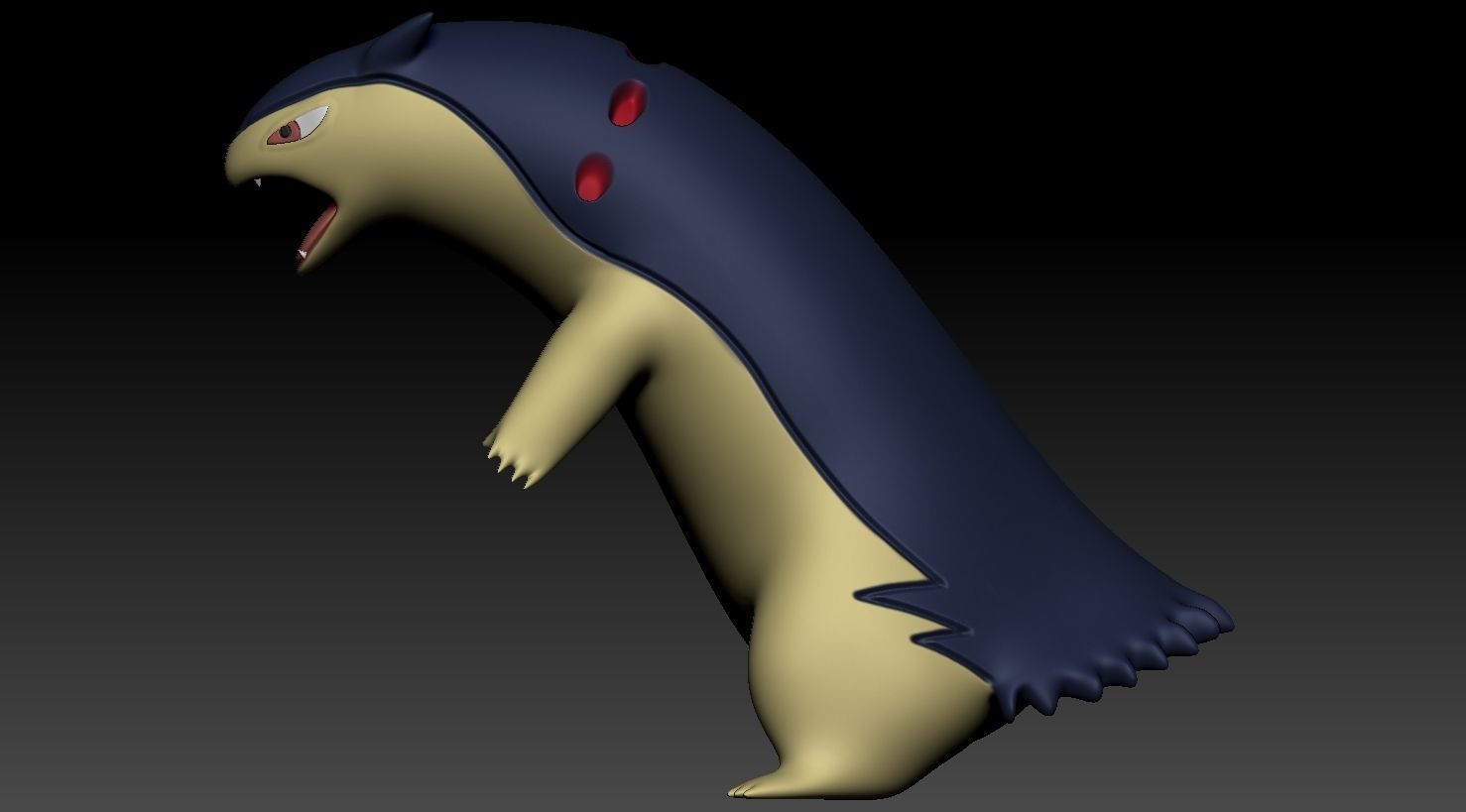 Typhlosion 3D print model_9