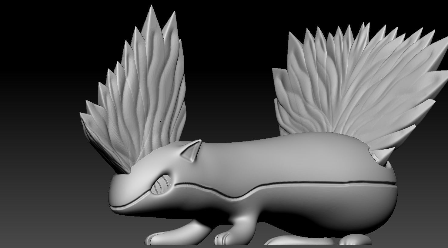 Cyndaquil entire evolution line 3D print model_11