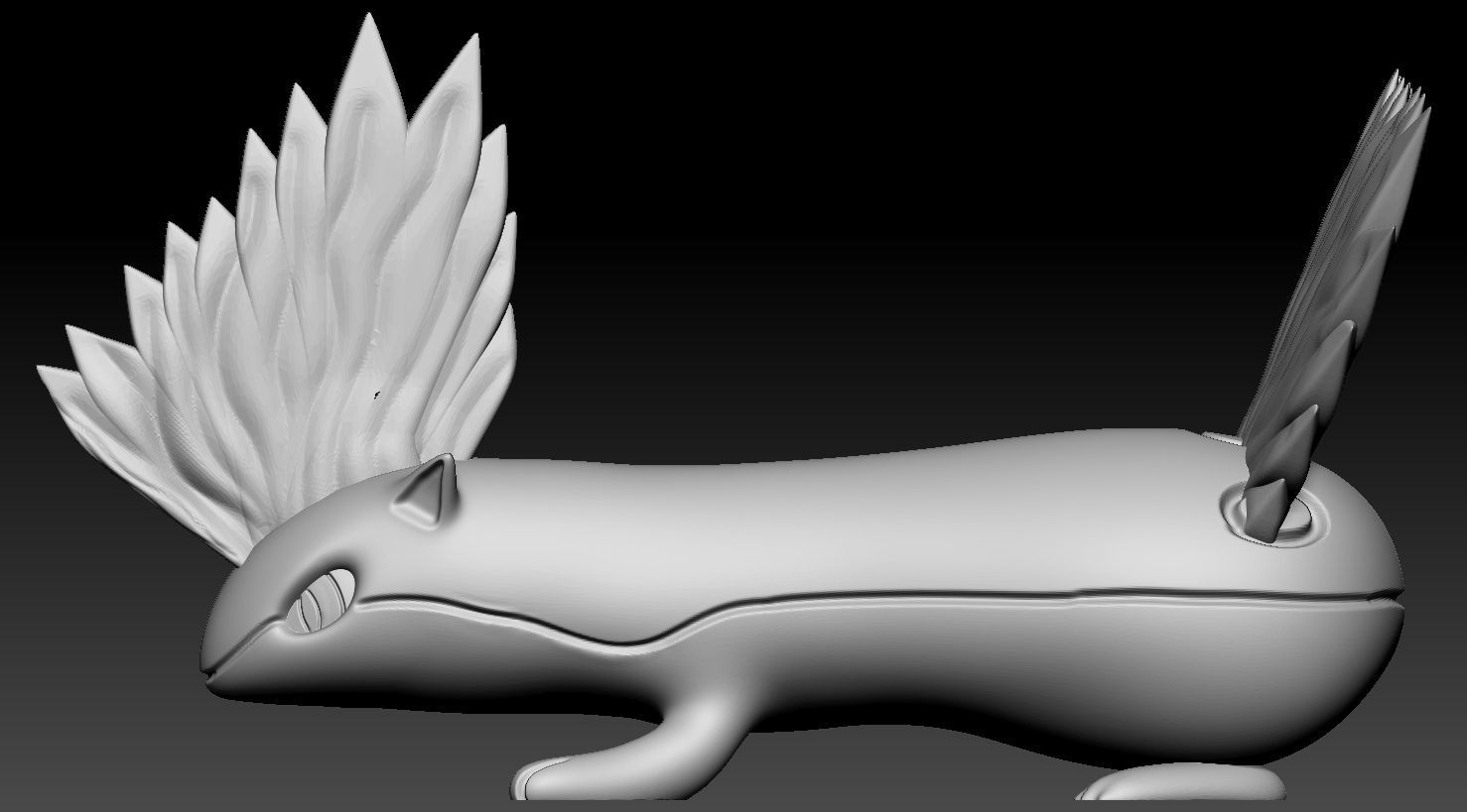 Cyndaquil entire evolution line 3D print model_17