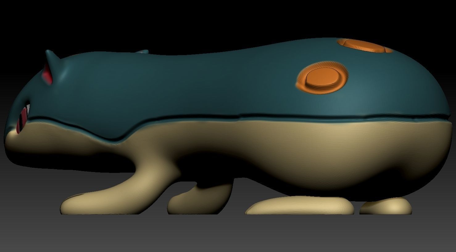 Cyndaquil entire evolution line 3D print model_32