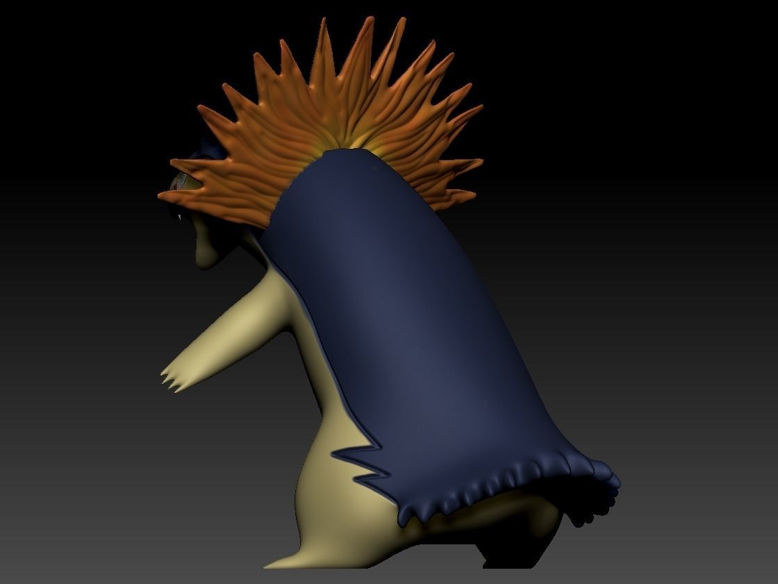 Cyndaquil entire evolution line 3D print model_21