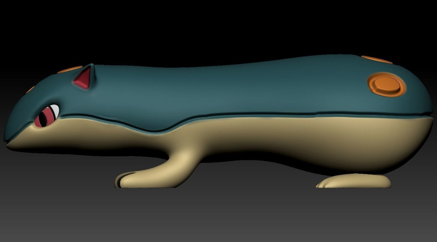 Cyndaquil entire evolution line 3D print model_29