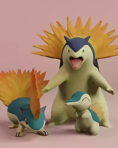 Cyndaquil entire evolution line