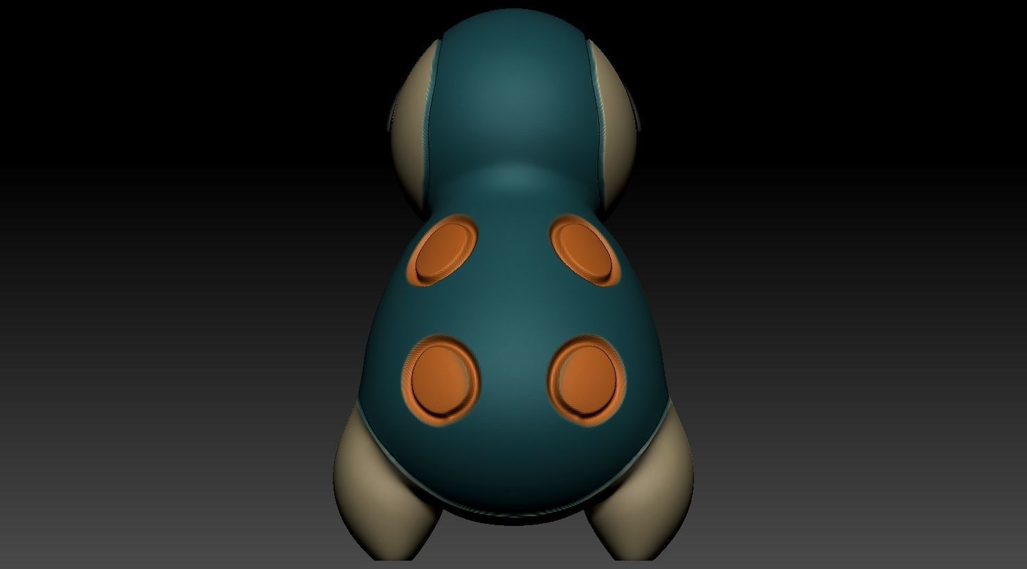 Cyndaquil entire evolution line 3D print model_25