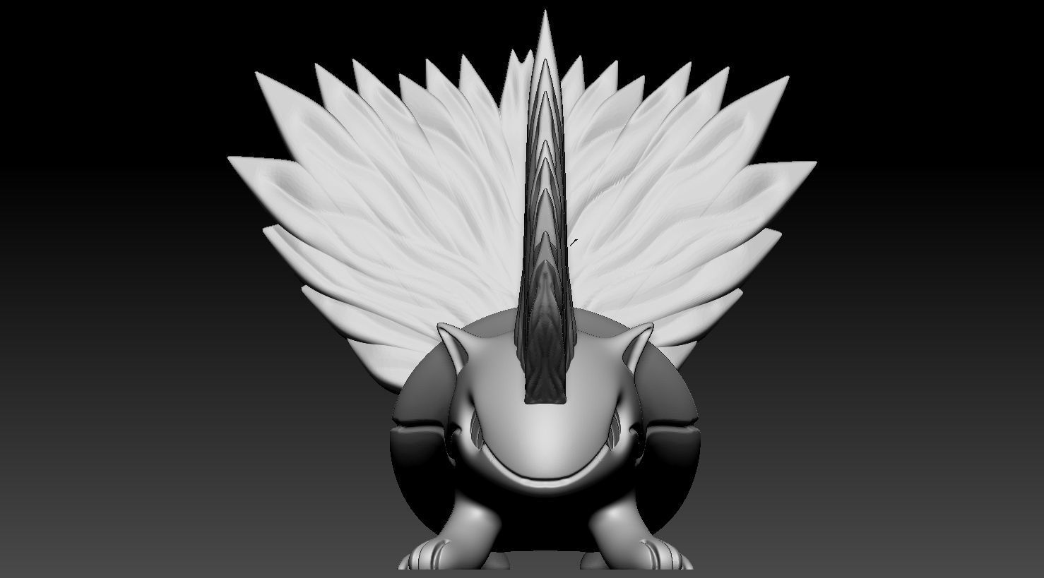 Cyndaquil entire evolution line 3D print model_5