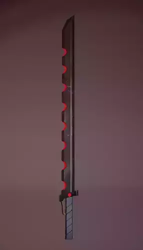 Futuristic Red Sword