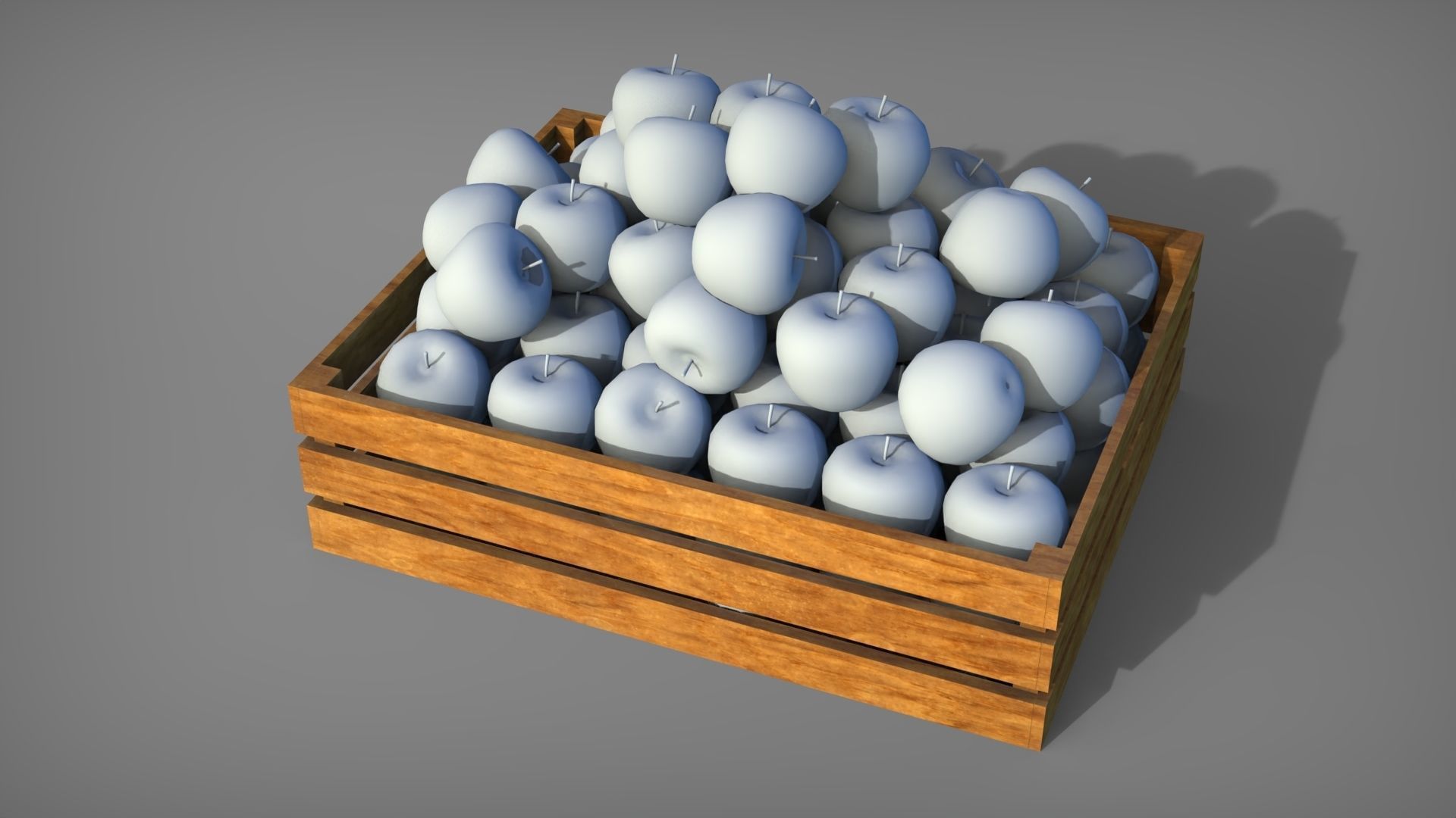 Apple Box set Low-poly 3D model_16