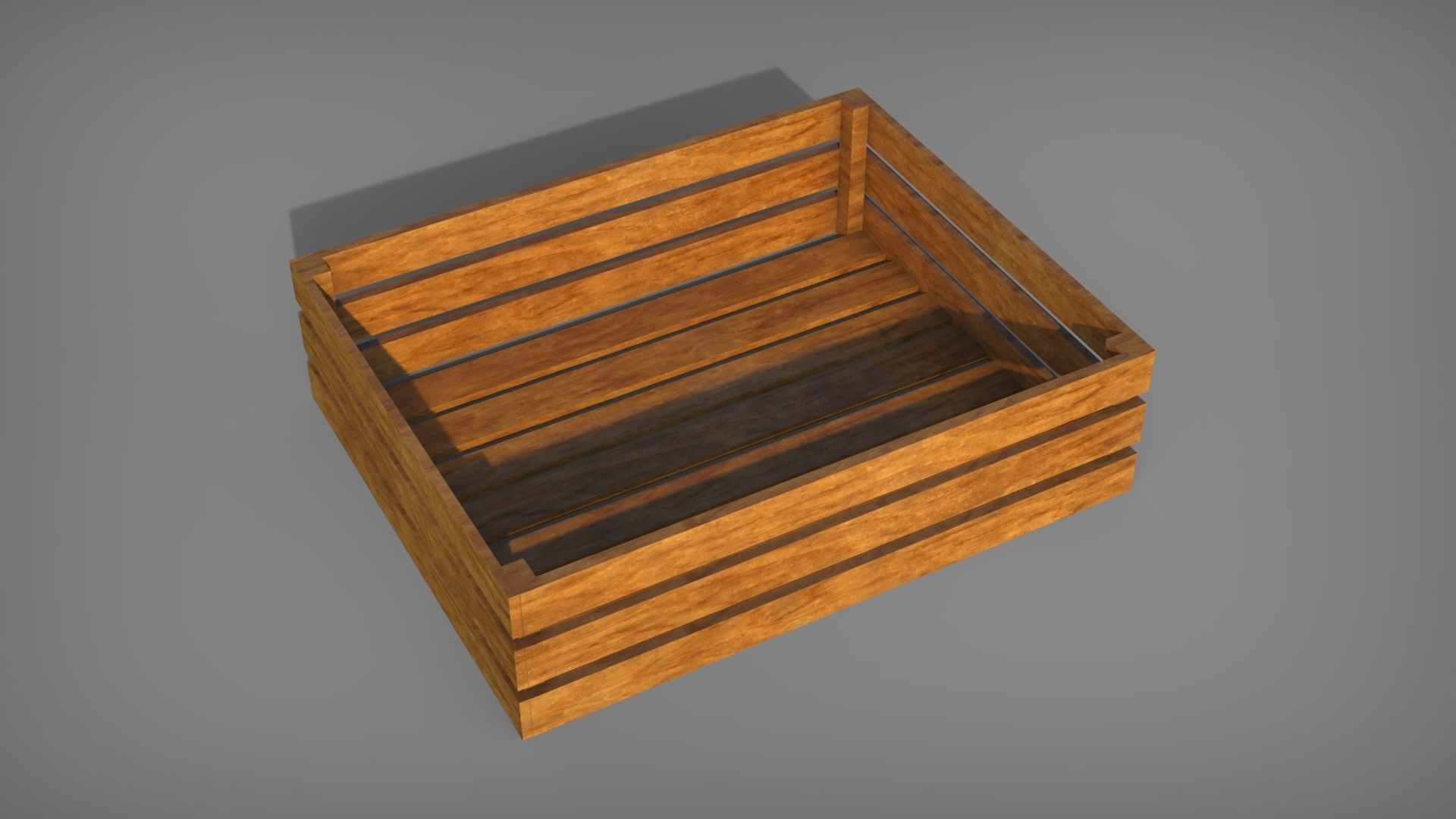 Apple Box set Low-poly 3D model_7