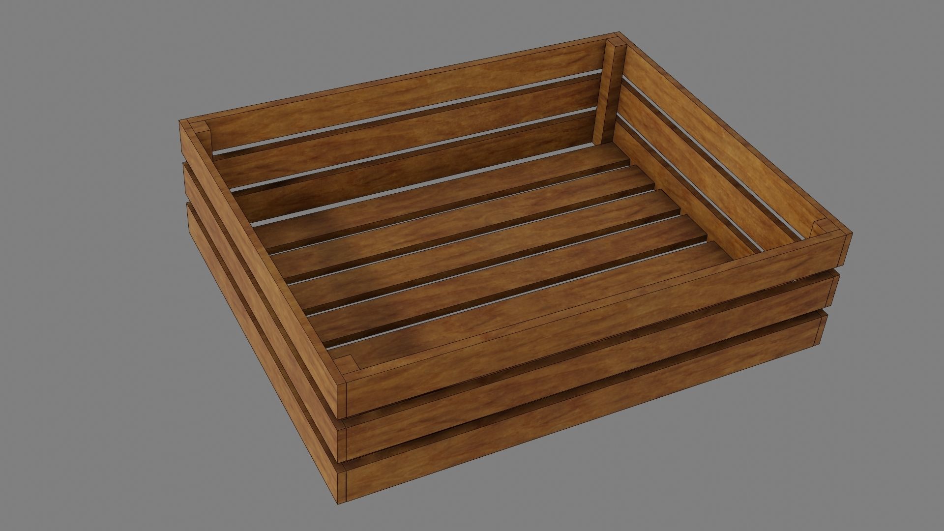 Apple Box set Low-poly 3D model_21