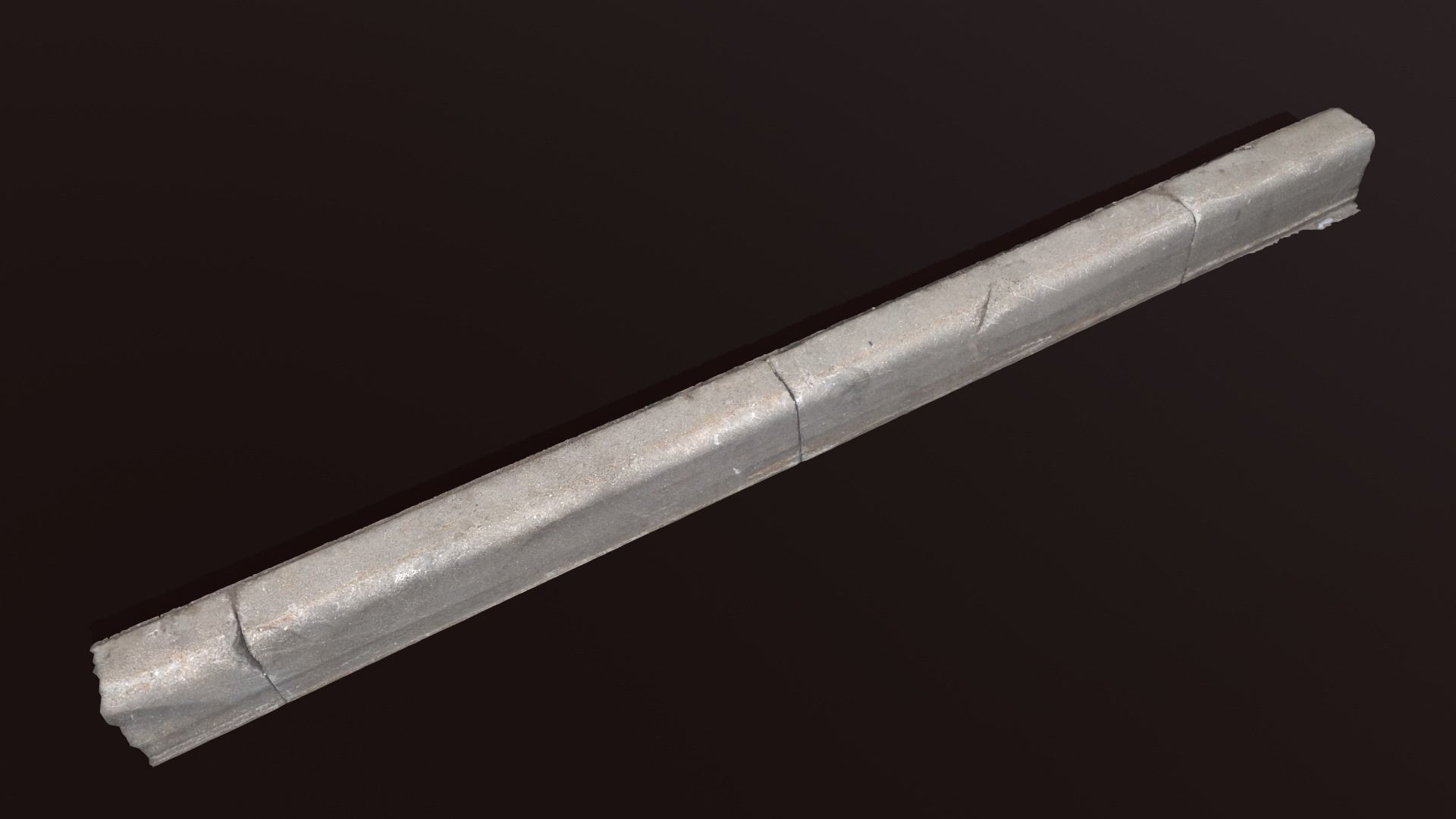 Street Elements Concrete - 3d Photoscan Low-poly 3D model_13