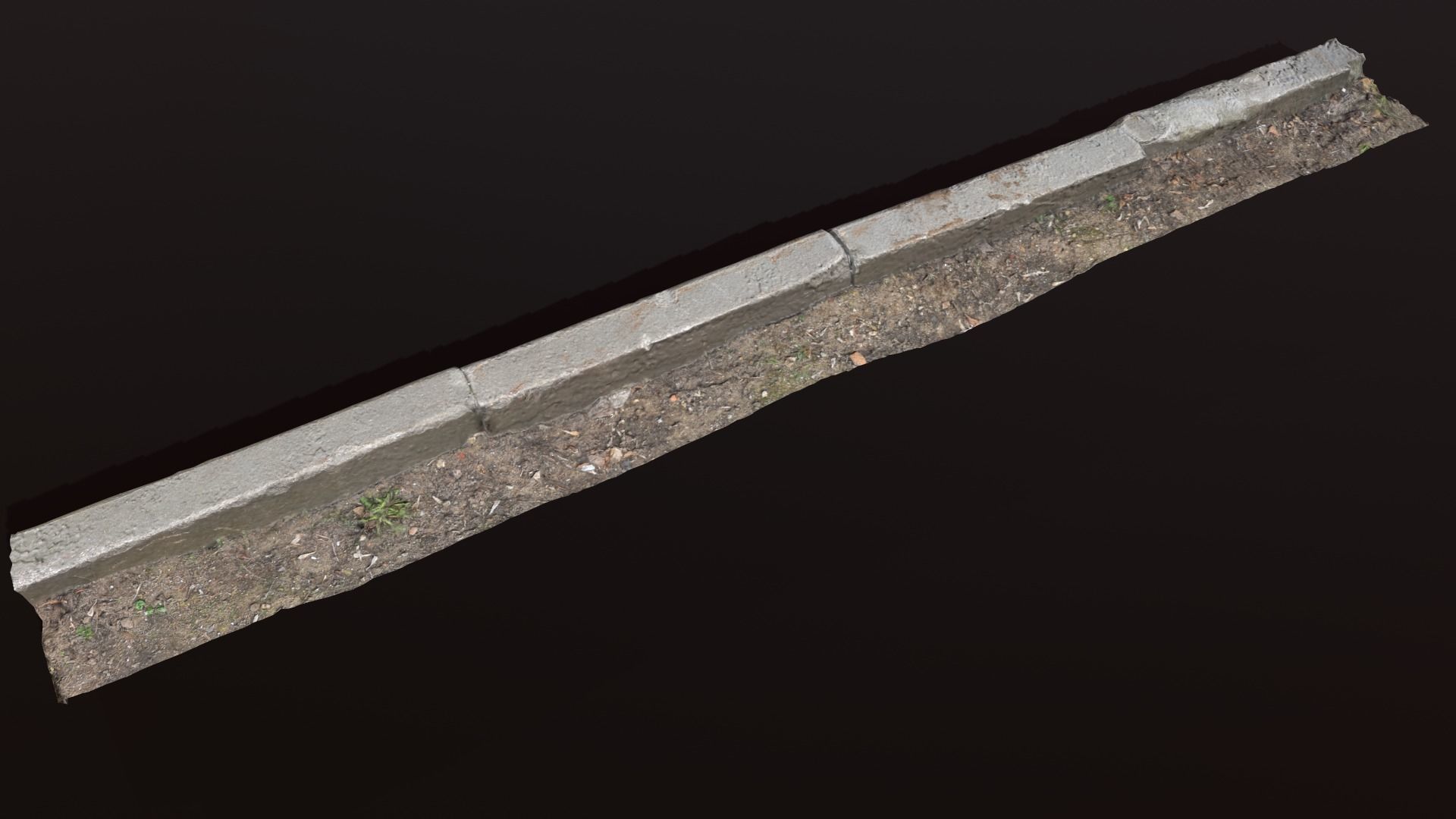 Street Elements Concrete - 3d Photoscan Low-poly 3D model_15