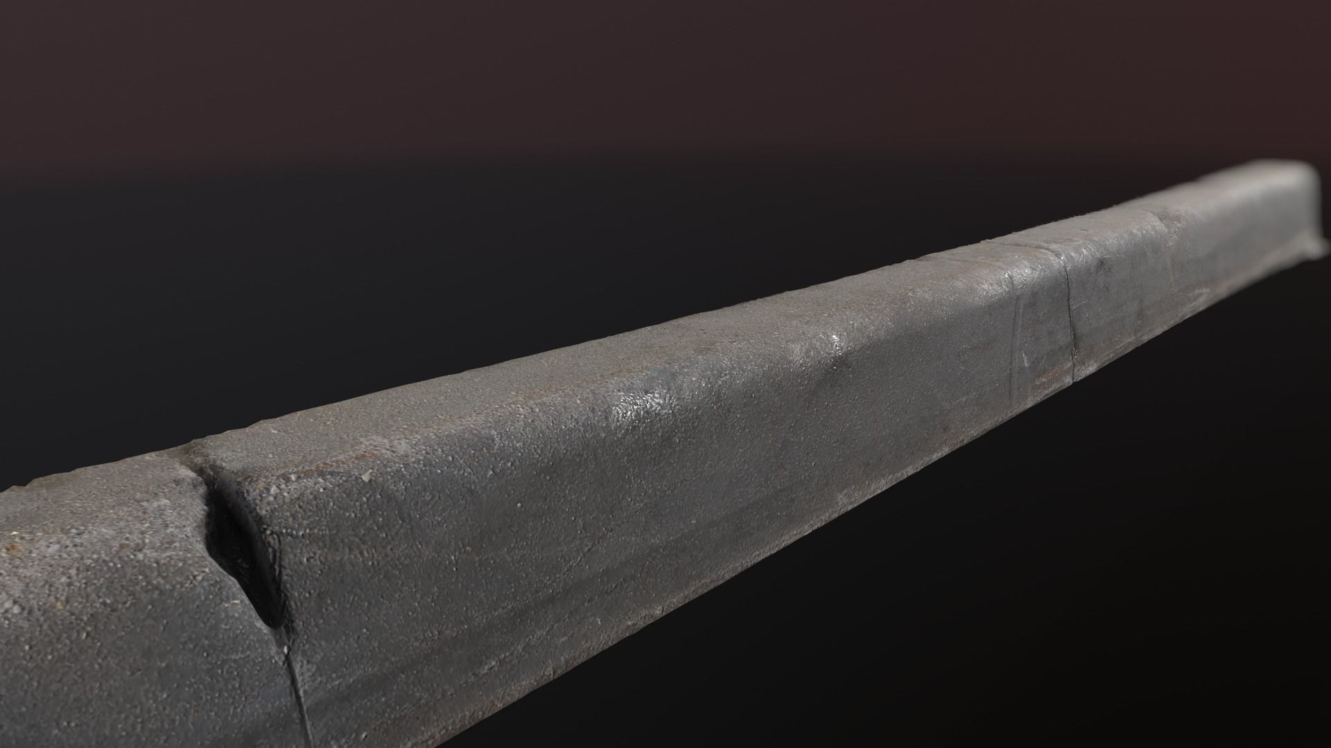 Street Elements Concrete - 3d Photoscan Low-poly 3D model_5