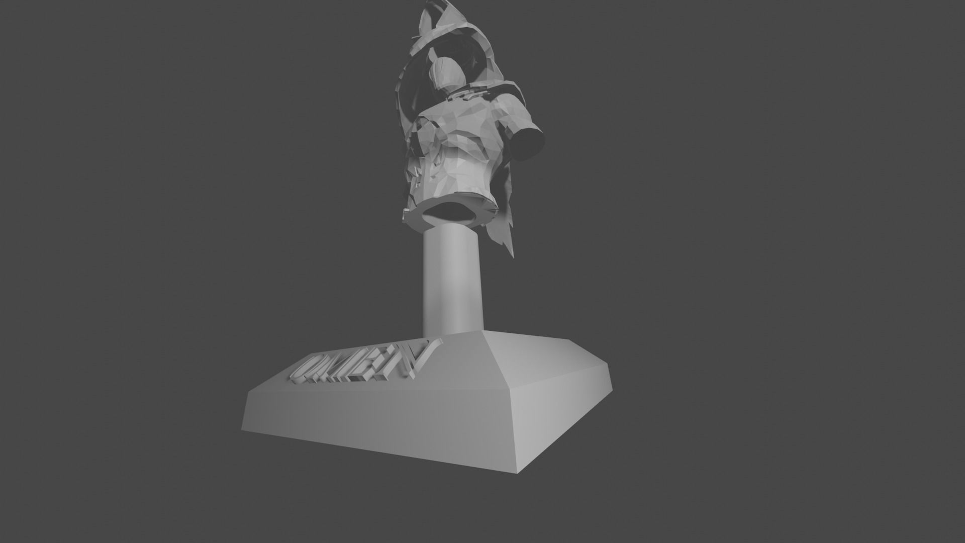 Valorant Omen bust - 3D print ready 3D print model_8