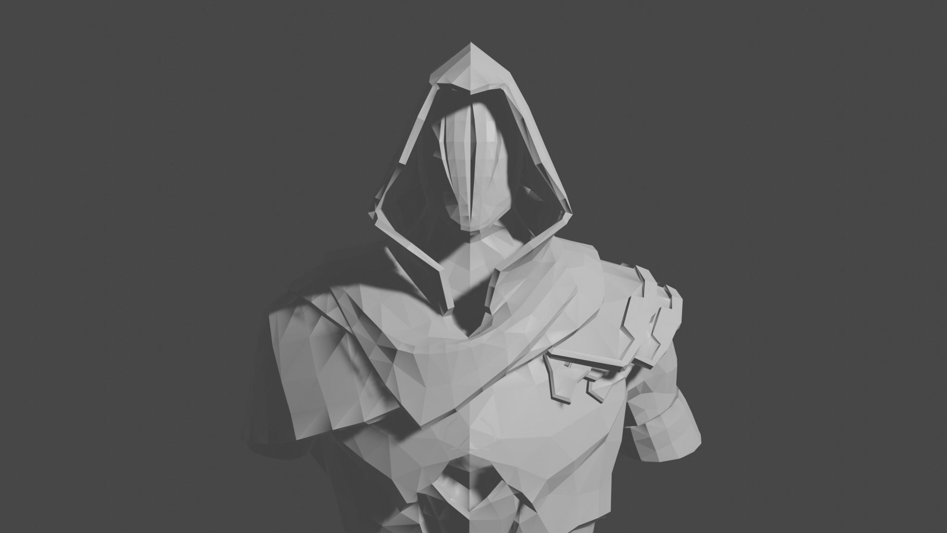 Valorant Omen bust - 3D print ready 3D print model_4