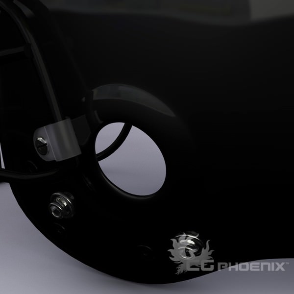 Baltimore Ravens official game helmet 3D model_1