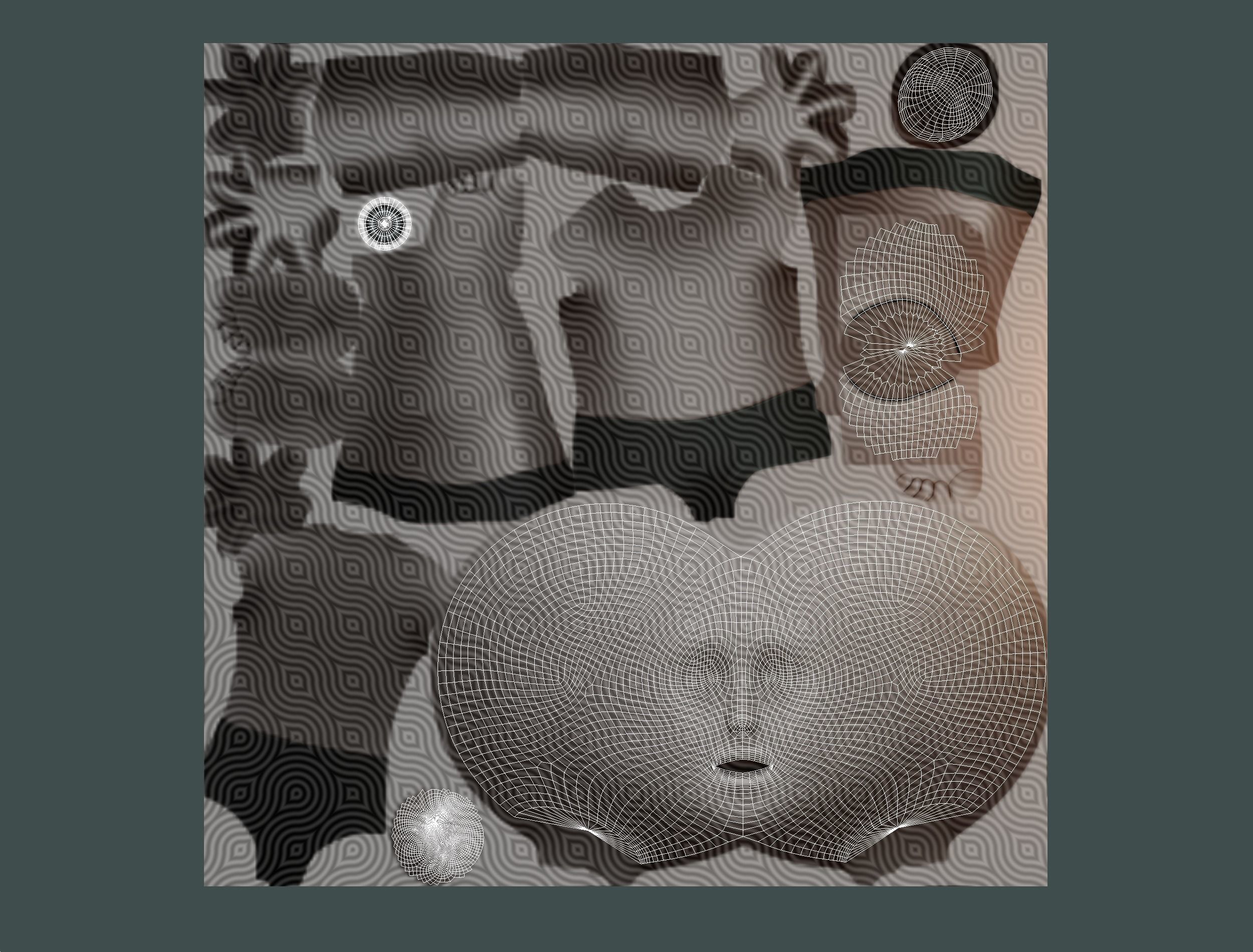 Short Hairstyle Cartoon Young Man Boy Head Icon 3D model 3D model_18