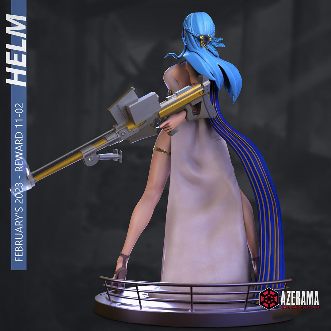 HELM NIKKE STL READY FOR 3D PRINTING 3D print model_5