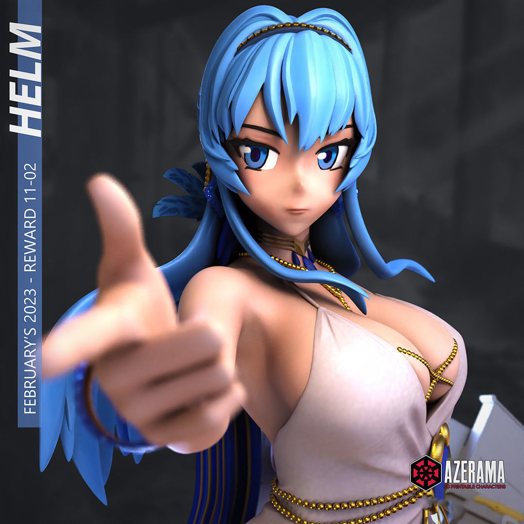 HELM NIKKE STL READY FOR 3D PRINTING 3D print model_7