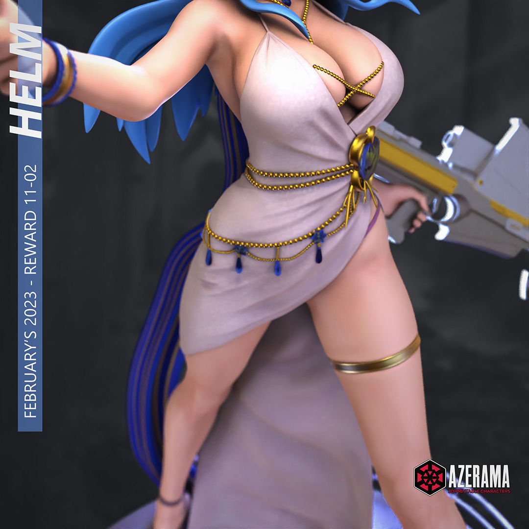 HELM NIKKE STL READY FOR 3D PRINTING 3D print model_3