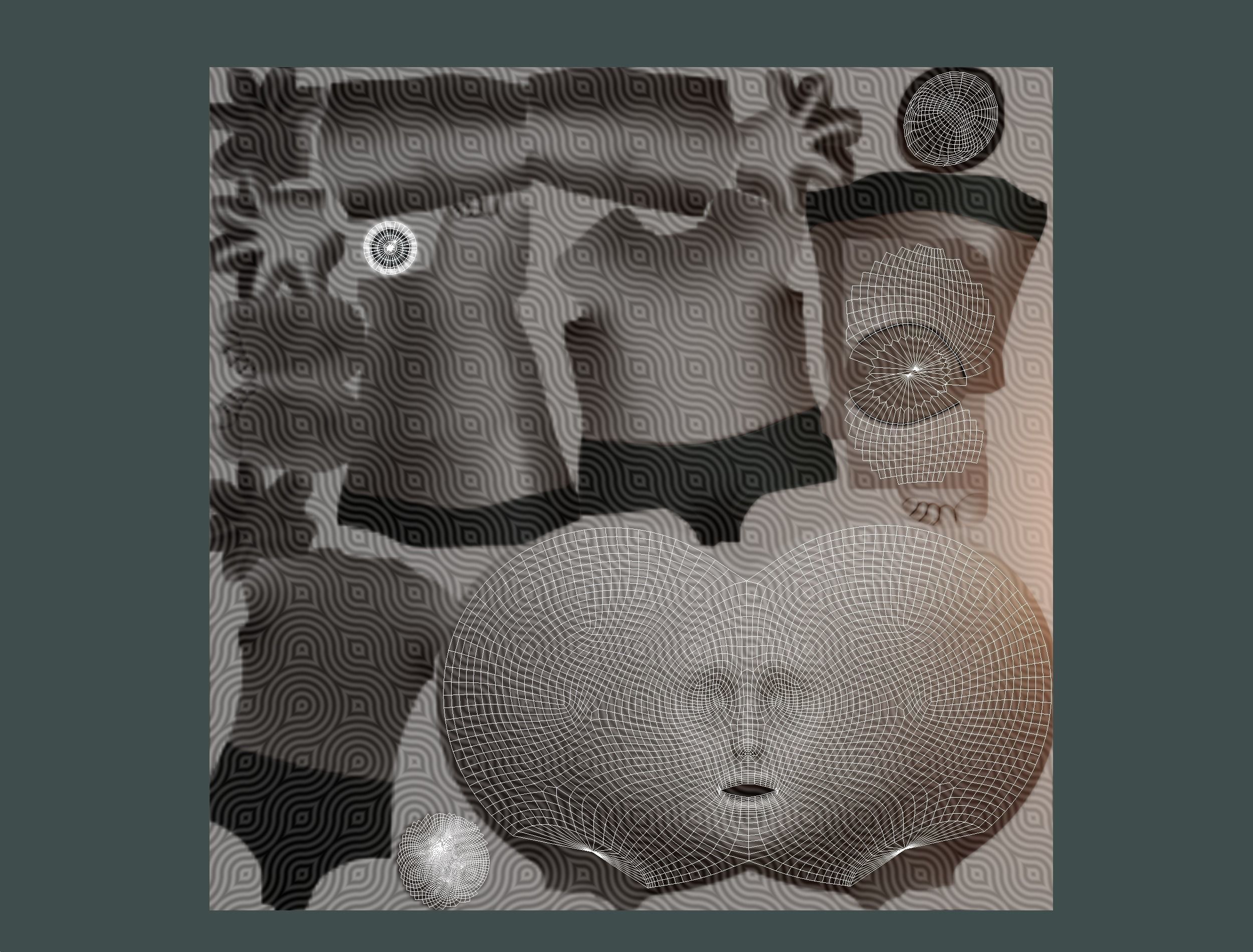 Short Hairstyle Cartoon Young Man Boy Head Icon 3D model 3D model_20