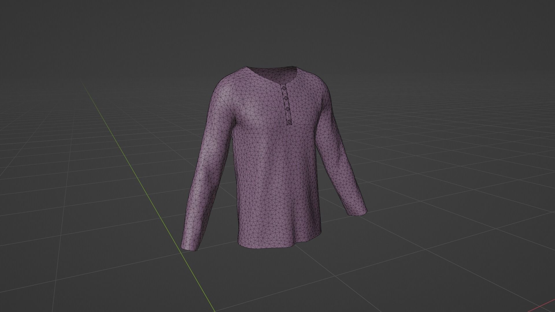T-Shirt - Sweater Low-poly 3D model_7