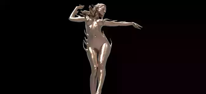 Fire Anatomy pose Sculpture