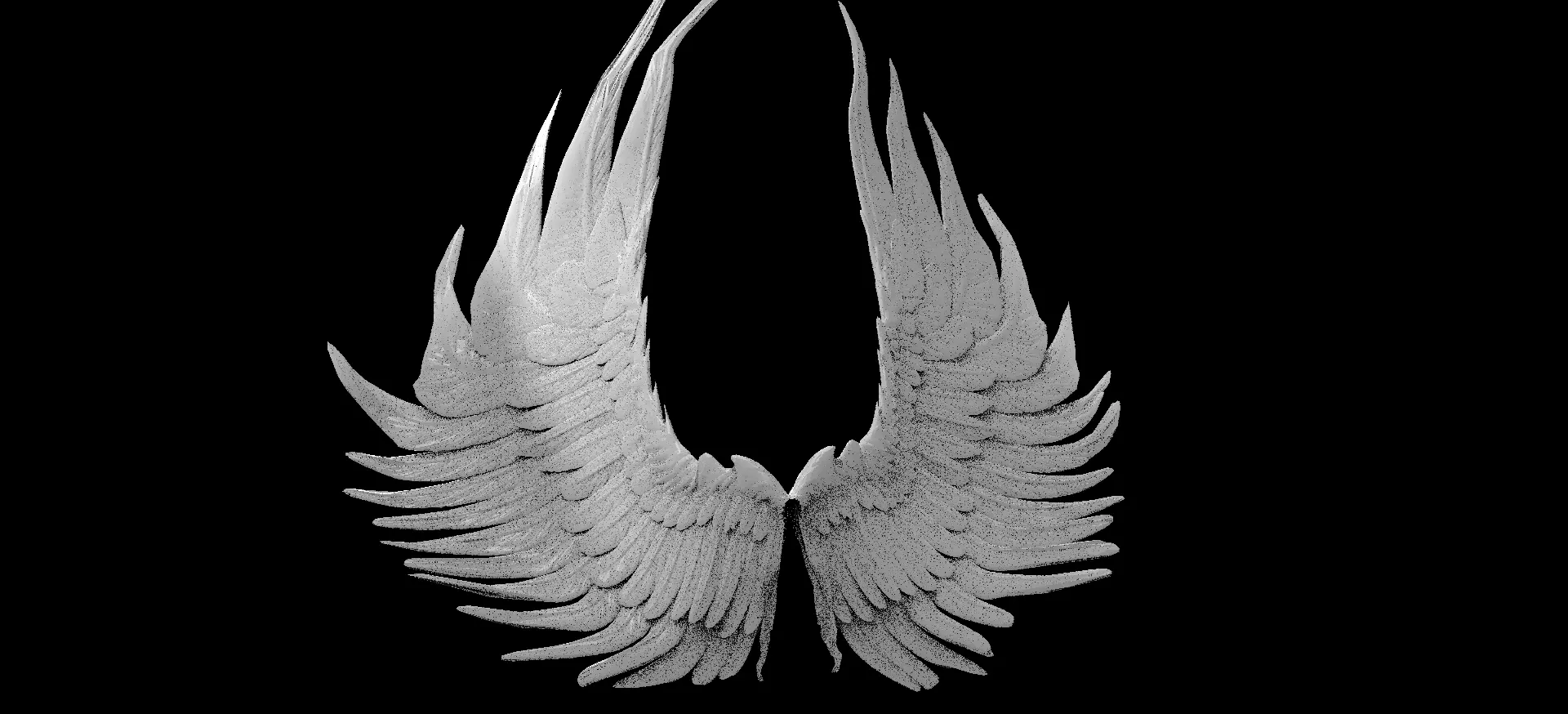 Fire Elements Wings 3D model_0