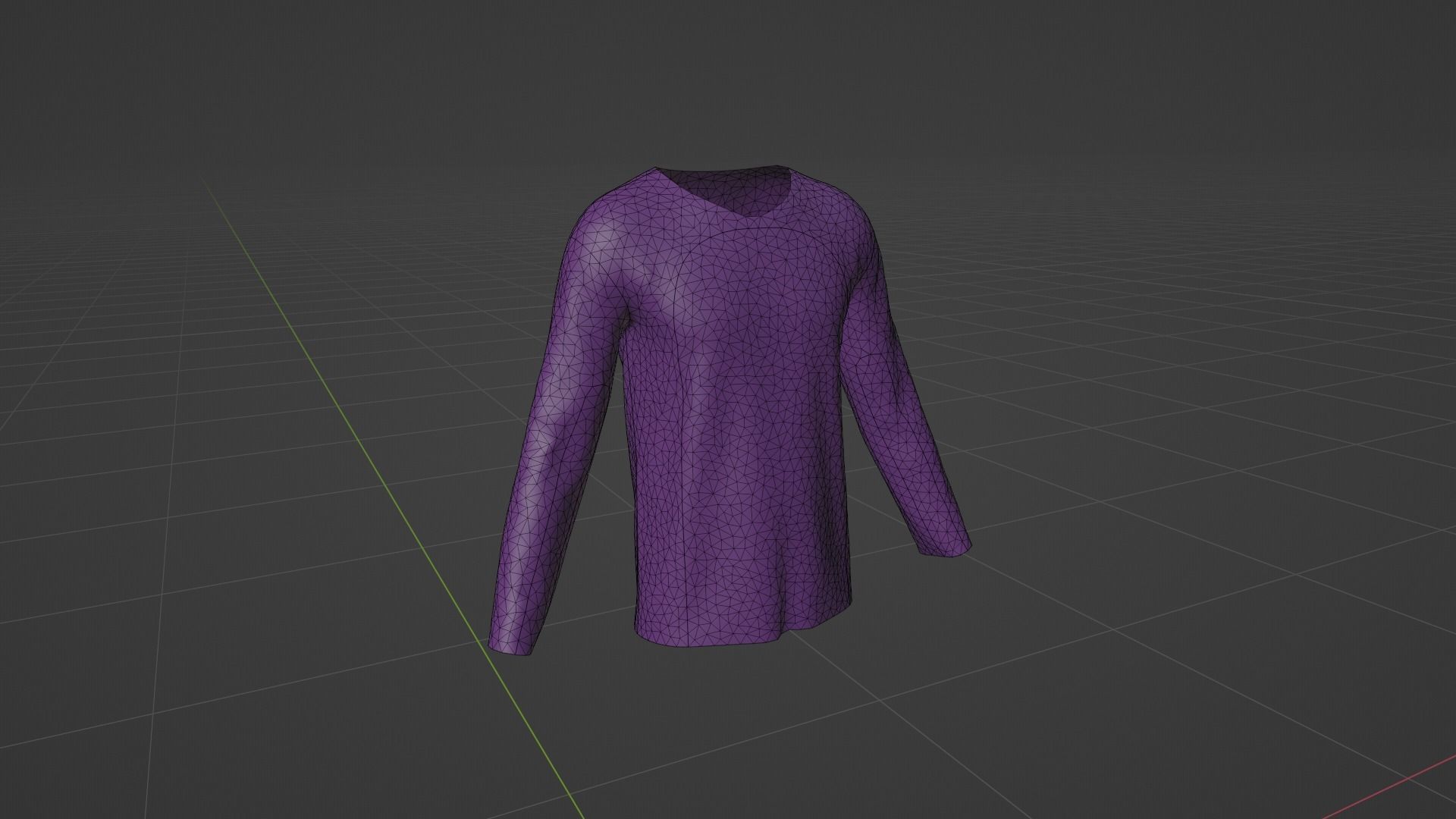 T-Shirt - Sweater Low-poly 3D model_7