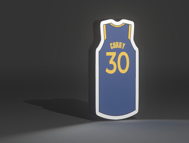 Curry Number 30 Jersey Lightbox 3D print model