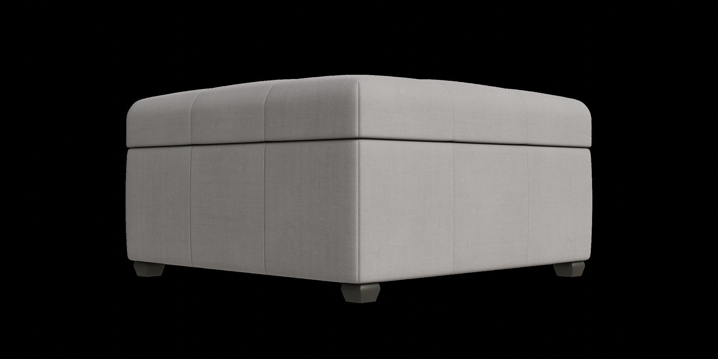 Tufted Storage Ottoman Low-poly 3D model_6
