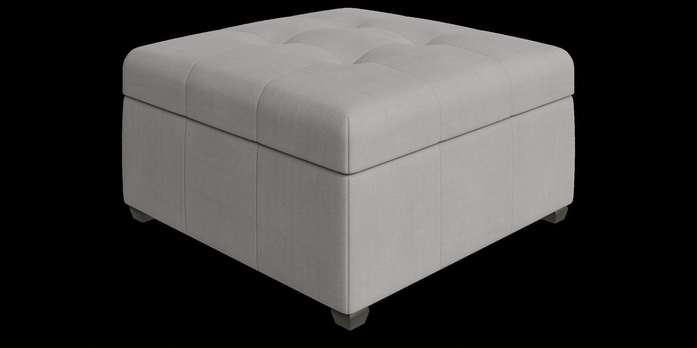 Tufted Storage Ottoman Low-poly 3D model_7