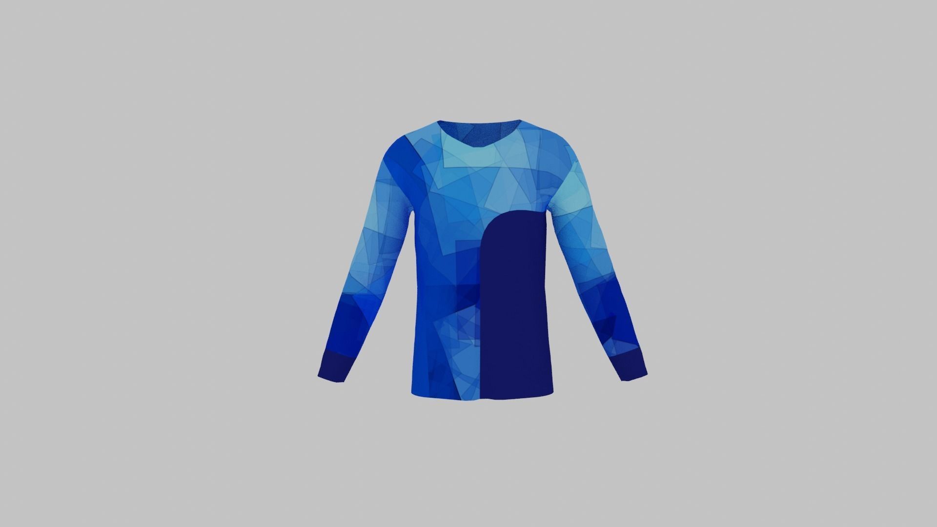 T-Shirt - Sweater Low-poly 3D model_5