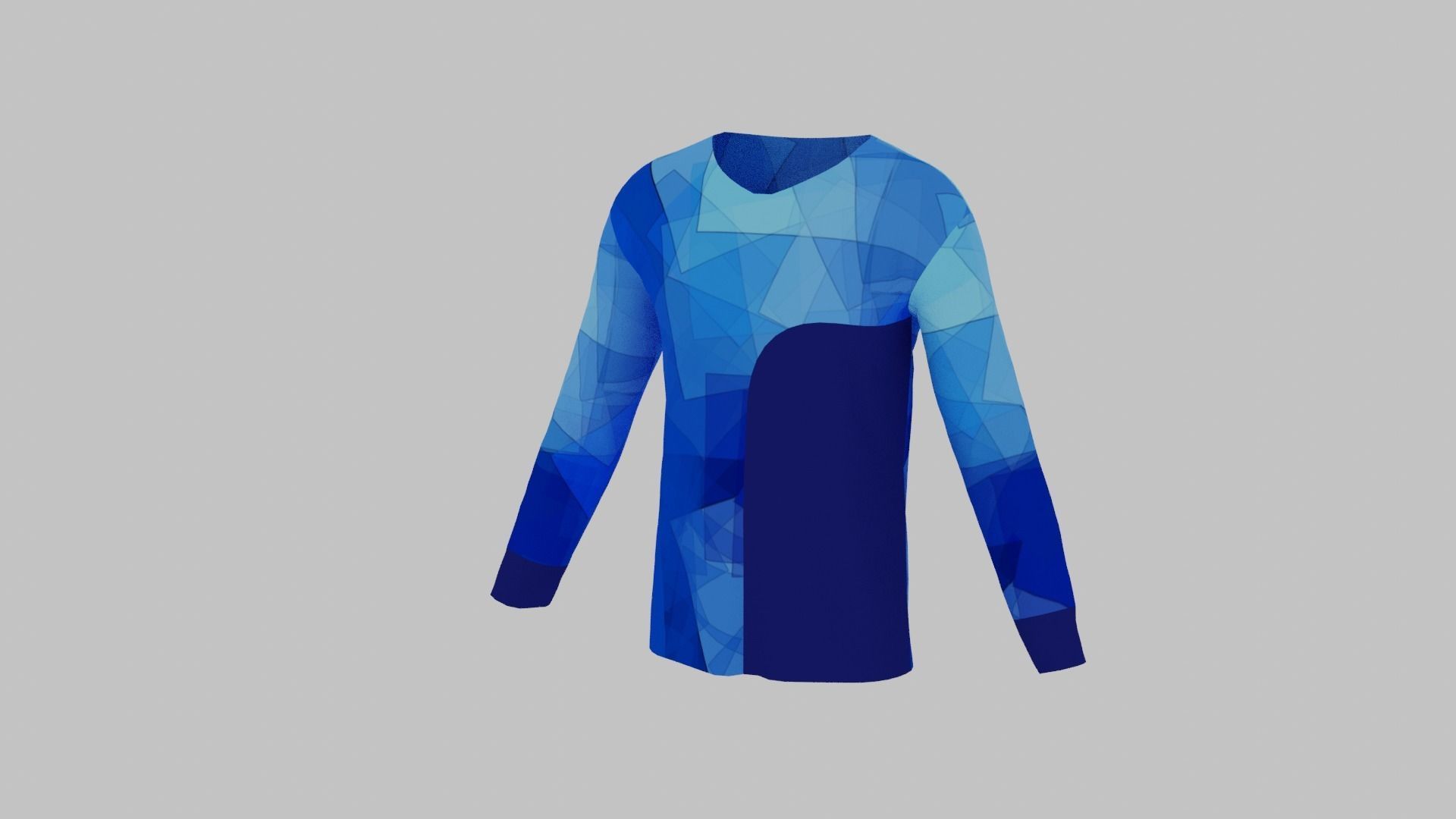 T-Shirt - Sweater Low-poly 3D model_3