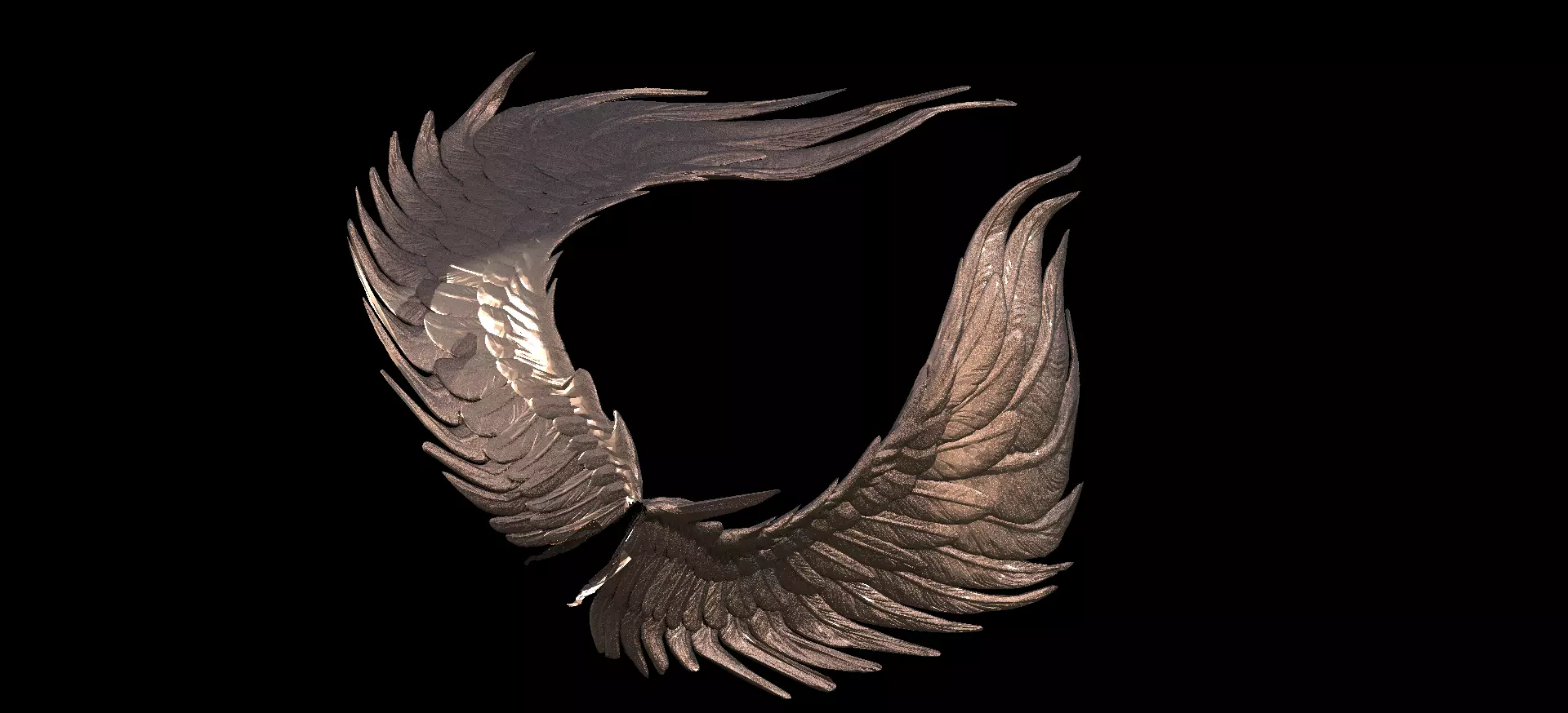 Fire Elements  Wide wings 2 3D model_0