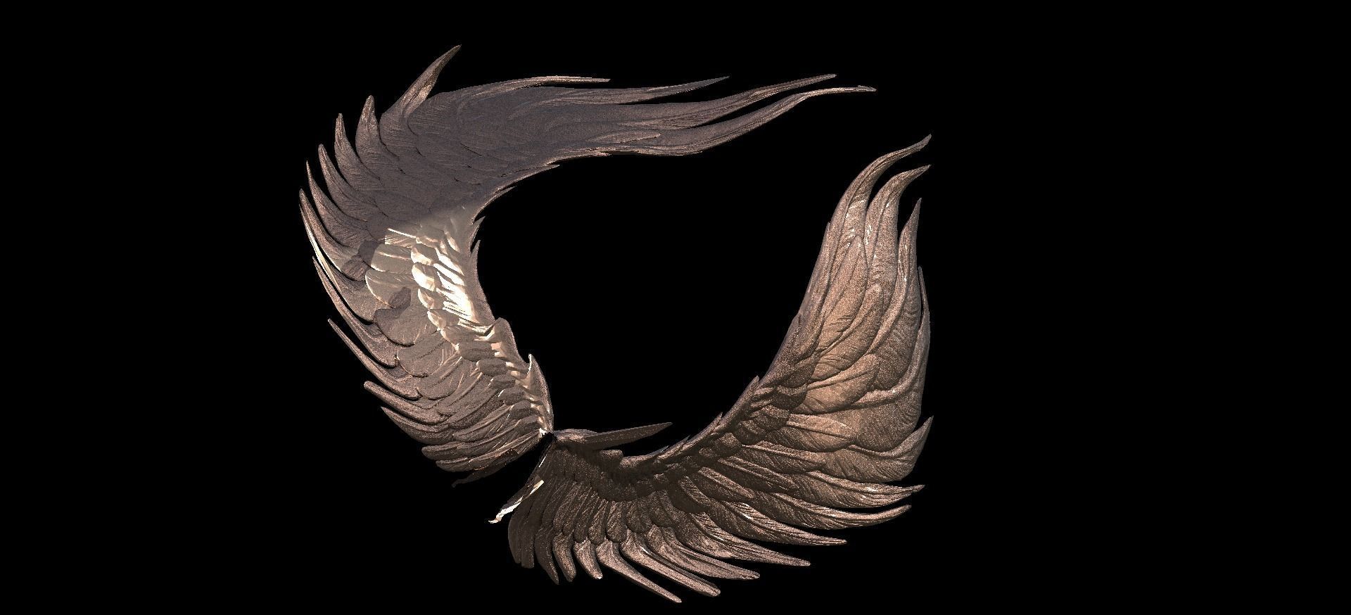 Fire Elements  Wide wings 2 3D model_1