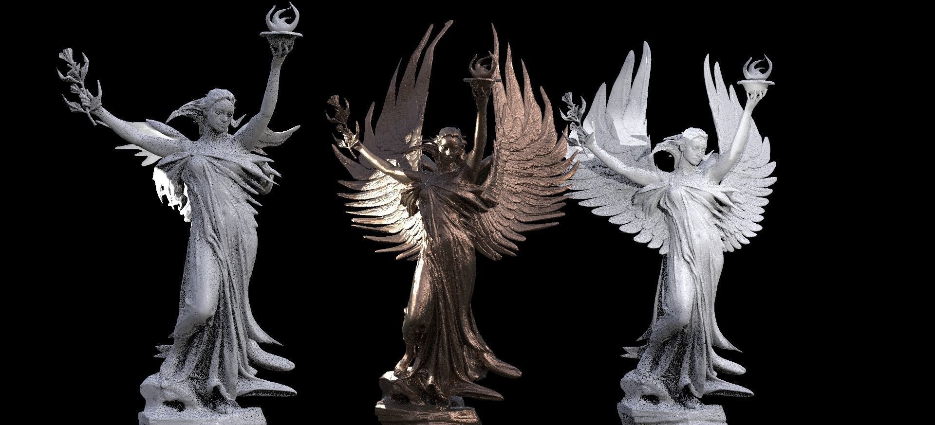 Fire Elements Grand Angel Collection 1 3D model_1