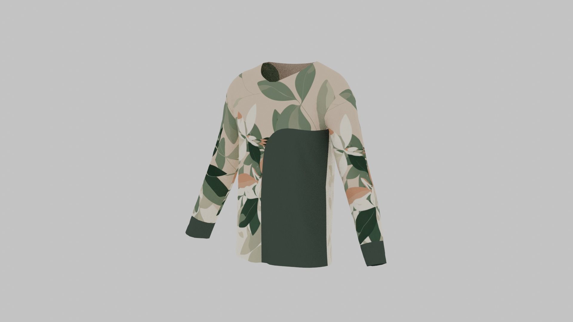 T-Shirt - Sweater Low-poly 3D model_6
