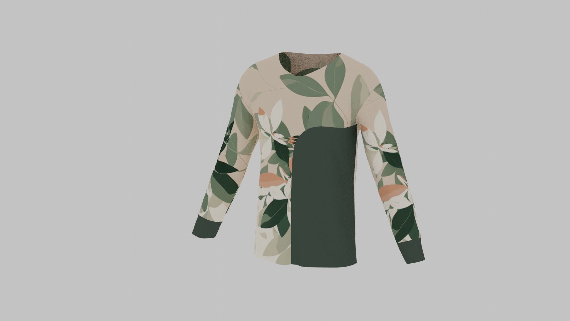T-Shirt - Sweater Low-poly 3D model_3