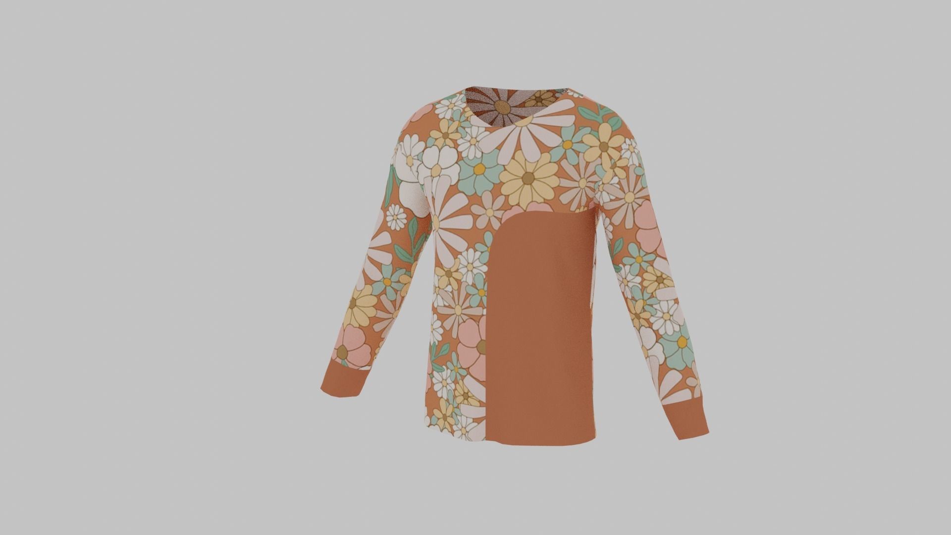 T-Shirt - Sweater Low-poly 3D model_3