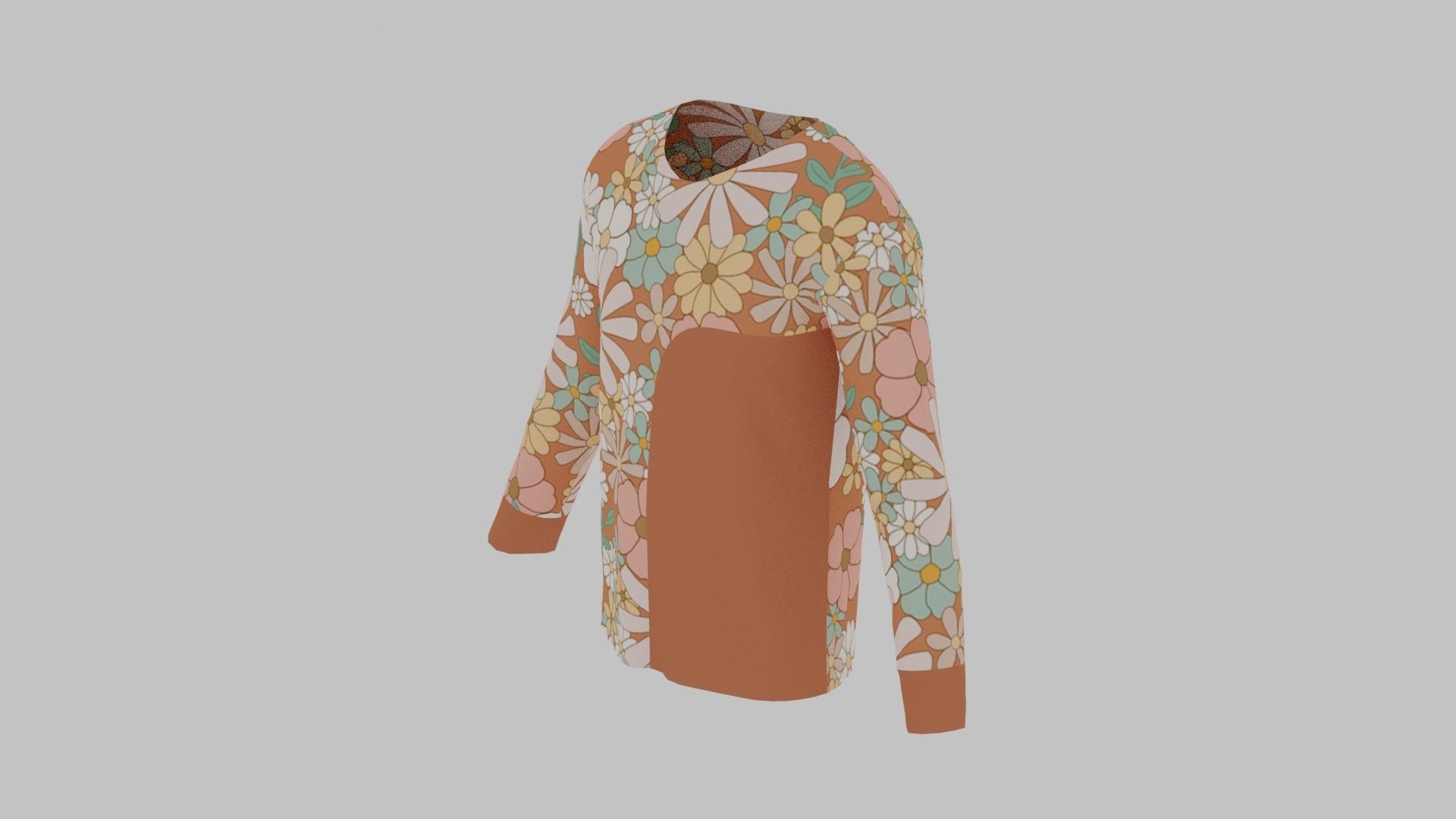 T-Shirt - Sweater Low-poly 3D model_2