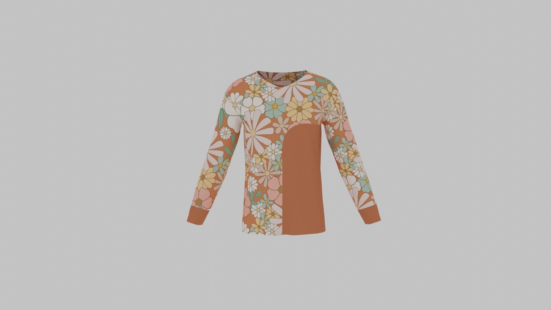 T-Shirt - Sweater Low-poly 3D model_5