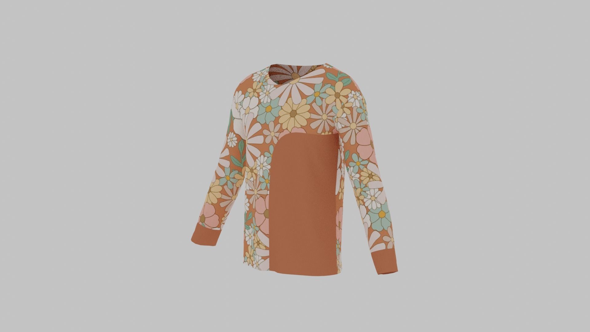 T-Shirt - Sweater Low-poly 3D model_6