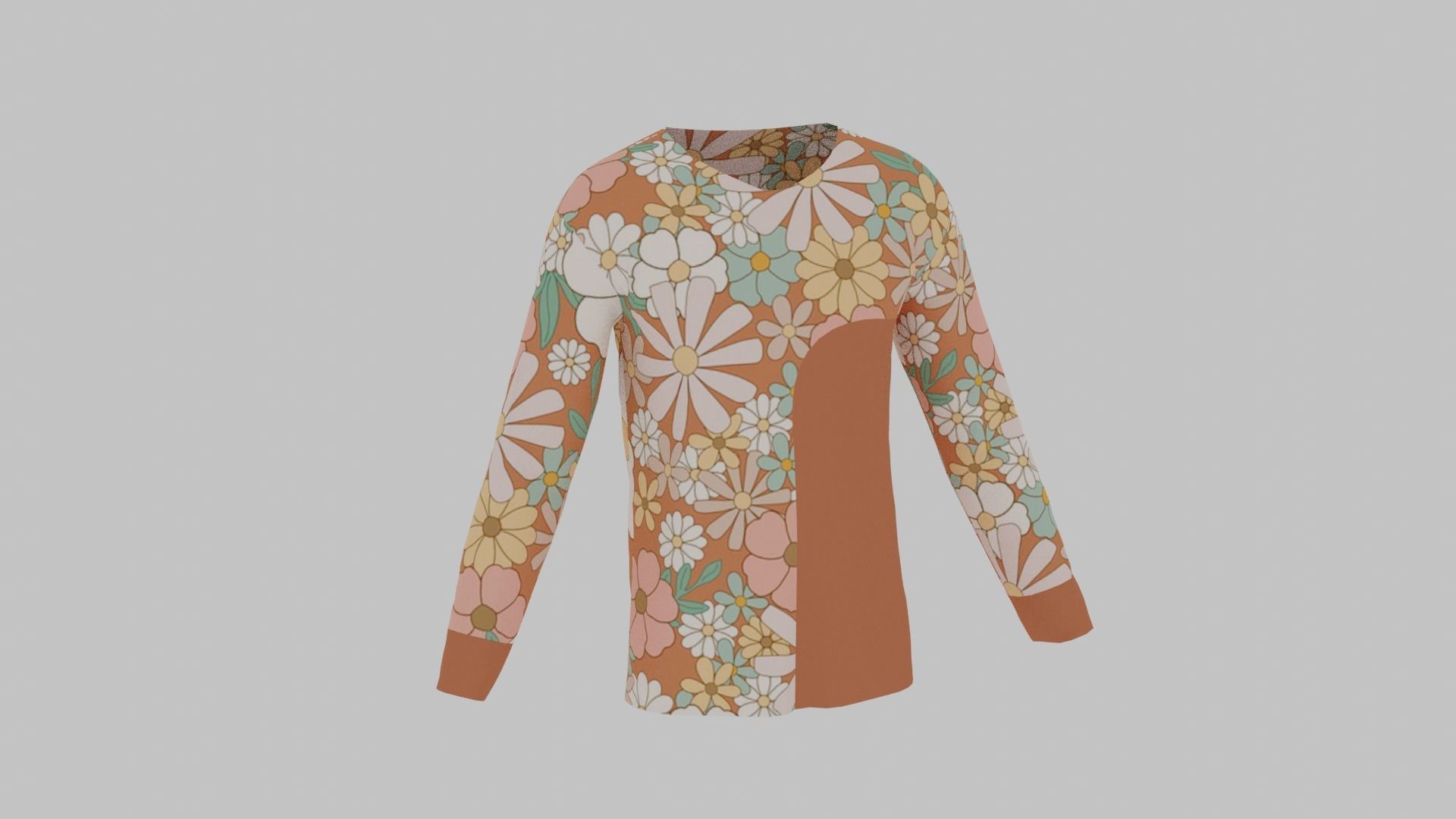 T-Shirt - Sweater Low-poly 3D model_4