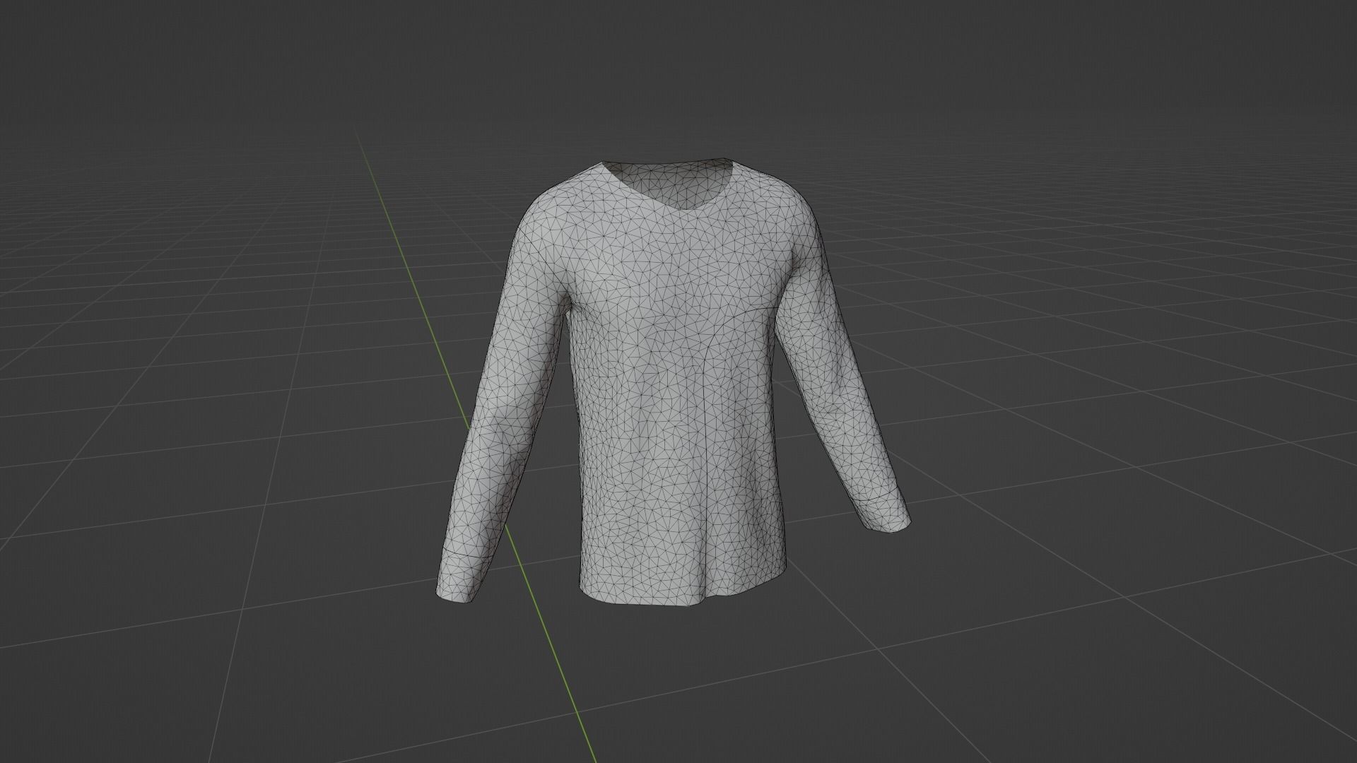 T-Shirt - Sweater Low-poly 3D model_7