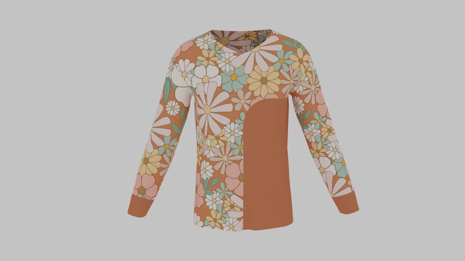T-Shirt - Sweater Low-poly 3D model_1