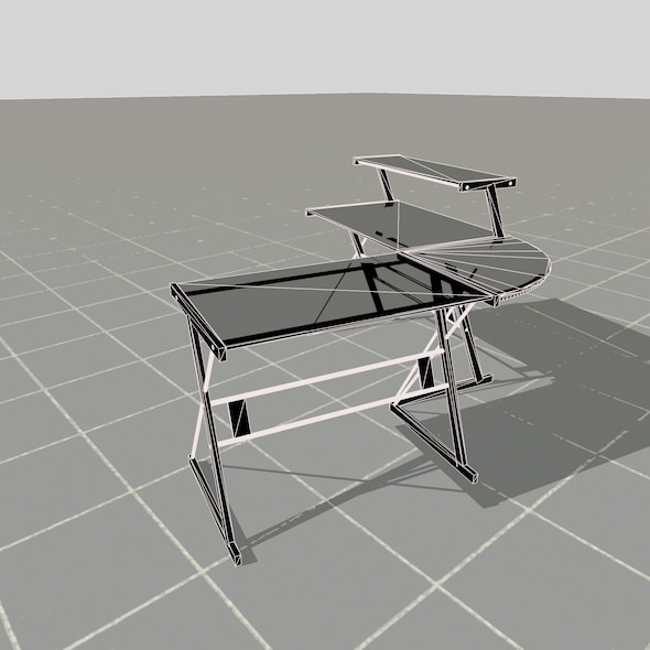 scale model Desk 3D model_42