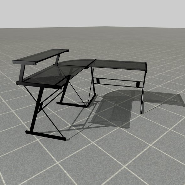 scale model Desk 3D model_3