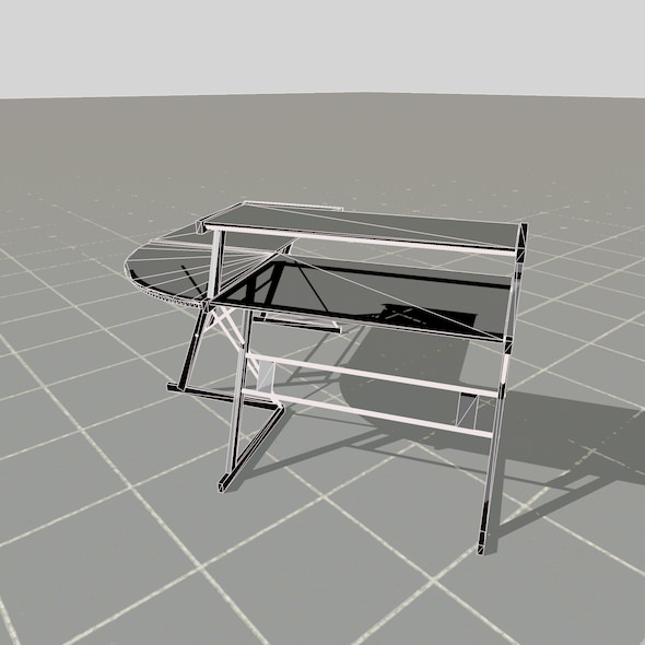 scale model Desk 3D model_33