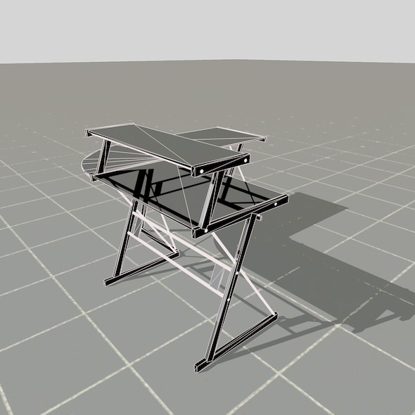 scale model Desk 3D model_29